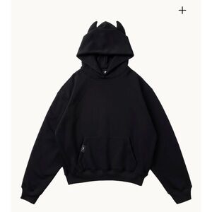 Wave: Black devil hoodie